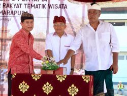 Gubernur Wayan Koster Letakkan Batu Pertama Pembangunan Pasar Rakyat Tematik  Wisata Semarapura