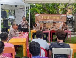Gelar Jumat Curhat, Polsek Denpasar Barat Dengarkan Keluhan Masyarakat