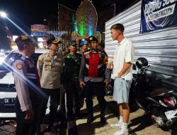 Polsek Kuta Bersinergi Koramil 1611-3 Lakukan Patroli Bersama Wujud Sinergitas Menjaga Keamanan Wilayah