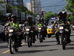 Bentuk Sinergitas TNI/Polri Ditunjukkan Dengan Patroli Bersekala Besar.