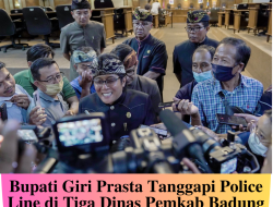 Bupati Giri Prasta Tanggapi Police Line di Tiga Dinas Pemkab Badung, Bareskrim Bantu Badung Tertibkan Tower Tanpa Ijin