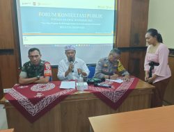 Wujud Sinergitas, Bhabinkamtibmas Dan Babinsa Monitoring Dan Pengamanan Kegiatan Forum Konsultasi Publik