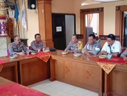 Tatap Muka Kapolsek Dentim Bersama Kepala Desa, Lurah, Kadus dan Kelian Adat Terkait Polisi Banjar