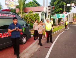 Pastikan Pengamanan Rute Lancar Kapolsek Kuta Dampingi Kapolresta Denpasar Kontrol Dan Pantau Situasi
