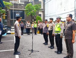 Kapolsek Kuta Pimpin Apel Pagi Jam Pimpinan Sekaligus Pelepasan Personil Memasuki Purnabakti