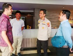 Kapolsek Kuta Selaku Wakil Koordinator Pengamanan Meeting Lakukan Kontrol Personil Dan Lokasi Kegiatan