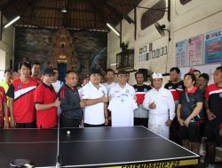 Walikota Jaya Negara Buka Turnament Tenis Meja Perbekel Cup I Desa Padangsambian Klod