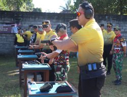 TNI – POLRI Laksanakan Olahraga Bersama Dan Latihan Menembak Dalam Rangka HUT Bhayangkara ke-77