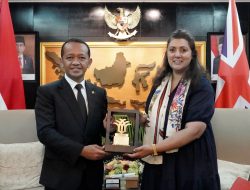 Bertemu Menteri Inggris, Bahlil Ingin Manfaatkan Teknologi Inggri
