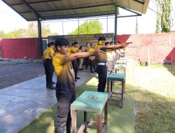 Polres Bandara laksanakan Pelatihan Peningkatan Kemampuan Menembak