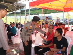 Bakti Sosial Polresta Denpasar Gelar Vaksinasi, Donor Darah Dan Pembagian Sembako