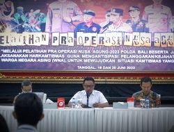 Antisipasi Pelanggaran Oleh Warga Negara Asing, Polda Bali Gelar Latihan Pra Operasi Nusa Agung-2023