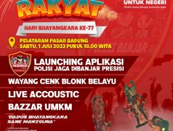 Meriahkan Hari Bhayangkara Ke-77 Polresta Denpasar Gelar Pesta Rakyat