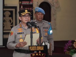 Kapolresta Denpasar Pimpin Sertijab Tiga Pejabat Di Lingkungan Polresta Denpasar