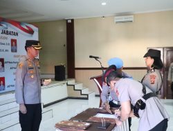 Kapolres Buleleng Pimpin Sertijab Waka Polres, Kabag, Kasat Dan Kapolsek