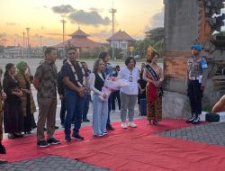 Kapolres Kawasan Bandara dampingi Wakapolda Bali sambut Kedatangan Kapolda Bali