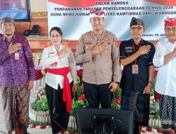Kapolres Tabanan Sampaikan Kedepankan Keamanan Dalam Pemilu 2024 Dan Pilkel Serentak 2023