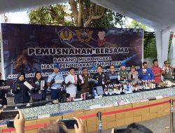 Kapolres Bandara Hadiri Pemusnahan Bersama Barang Milik Negara hasil Penindakan Kanwil DJBC Bali, NTB dan NTT Tahun 2023