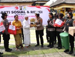 Bakti Religi Polwan Polresta Denpasar, Sambangi Tempat Ibadah