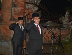 Wagub Cok Ace Pimpin Apel Kehormatan dan Renungan Suci dalam rangka peringatan HUT Proklamasi Kemerdekaan RI ke-78