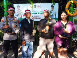 Program Polsek Kuta Sukseskan Polri Lestarikan Negeri Dengan Penanaman Mangrove Bersama Warga