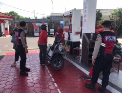 Patroli Samapta Polres Tabanan Sambangi SPBU