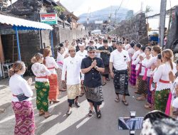 Bupati Giri Prasta Hadiri Karya Atma Wedana di Desa Adat Kembang Merta Baturiti