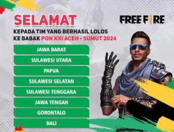 Menyusul Tim ML, Kini 2 Tim Esports Bali, Divisi Free Fire dan PUBG Juga Meraih Tiket PON XXI 2024, di Aceh – Sumut.