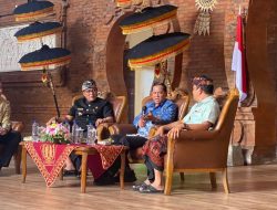 Bupati Badung I Nyoman Giri Prasta saat mengikuti Koordinasi Tindak Lanjut Program Desa Antikorupsi sekaligus selaku Narasumber Talkshow Desa Antikorupsi