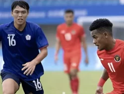 Indonesia U-24 dikalahkan China Taipei U-24 1-0 di laga kedua babak penyisihan grup F ASIAN GAMES 2023.