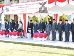 Sekda Badung I Wayan Adi Arnawa menjadi Inspektur upacara saat apel peringatan Hari Kesaktian Pancasila 
