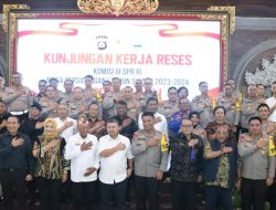 Kapolda Bali Terima Kunjungan Kunjungan Kerja Reses Komisi III DPR RI Masa Persidangan I Tahun Sidang 2023-2024