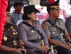 Kapolres Bandara Ngurah Rai AKBP Ida Ayu Wikarniti Hadiri Upacara Peringatan Hut-14 Kota Mangupura