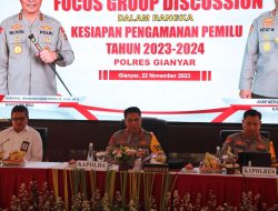 Jelang Pemilu 2024, Kapolda Bali Adakan FGD di Polres Gianyar