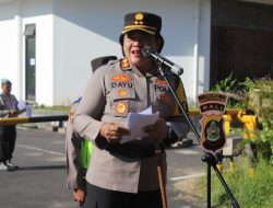 Kapolres Bandara Ngurah Rai Pimpin Apel Gelar Pasukan “Ops Lilin Agung-2023”