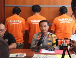 Kapolres Buleleng Gelar Press Release, Gulung Sindikat Kejahatan Narkoba