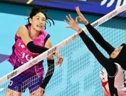 Megawati cs (Red Spark) gagal curi kemenangan dikandang Pink Spider dalam Play Off Semifinal leg 1 Liga Voli Korea