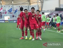 Laga penentu malam ini Indonesia U-23 sementara unggul 2-0 dibabak pertama