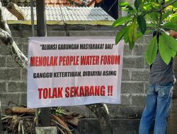 Aliansi Gabungan Masyarakat Bali Menolak People’s Water Forum yang Dibiayai Asing