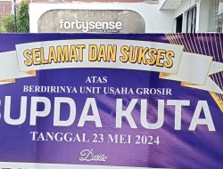 Unit Usaha Grosir BUPDA Kuta telah resmi dibuka oleh Jro Bendesa I Komang Ardana SE.