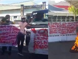 Aksi Demo ke 2 kalinya depan kantor Pertamina Reg VII, meminta penindakan secara tegas kepada pemilik SPBU Nakal