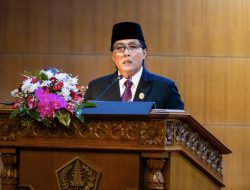 Bupati dan Wabup Pemkab Badung menghadiri pelantikan Anggota DPRD Kabupaten Badung periode 2024-2029