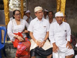 Hadiri Karya di Merajan Ageng Dalem Benculuk Tegeh Kori Baleran Pecatu