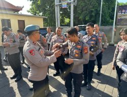 Cegah Pelanggaran, Sipropam Polres Bandara Ngurah Rai Laksanakan Giat Gaktibplin