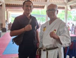 Institut Karate-do Indonesia cab Gianyar gelar UKT &Pengukuhan Pengurus Ranting Tojan