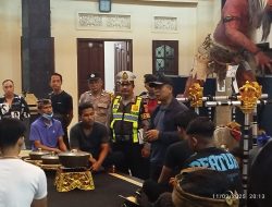 Sambang Kamtibmas Kapolsek Dentim: Jaga Keamanan dan Tradisi Nyepi Bersama STT Yowana Madyastha