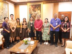 Walikota Jaya Negara Beri Dukungan Kepada Siswa Yang Akan Mengikuti Program “E-Exchange Programme” di Singapura