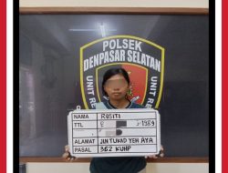 Polsek Denpasar Selatan Bekuk Pelaku Pencurian HP di Toilet Indomaret Panjer