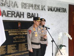 Polda Bali Laksanakan Upacara Korp Raport Kenaikan Pangkat Perwira