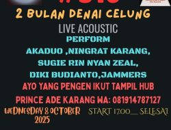 Progworld event ke 316 sekaligus syukuran 2 bulan berdirinya Warung DENAI CELUNG dimeriahkan live coustic Diki cs & JAMMERS